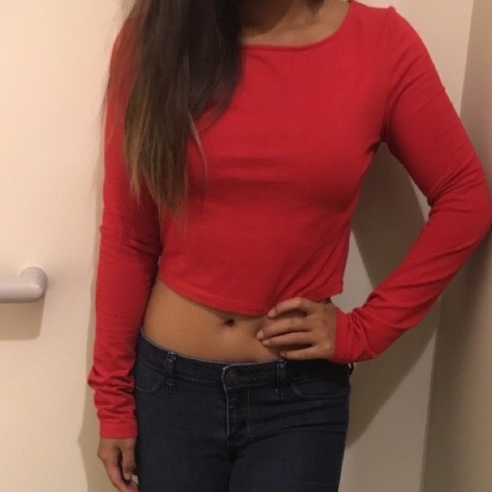 Forever 21 Long Sleeved Crop Top